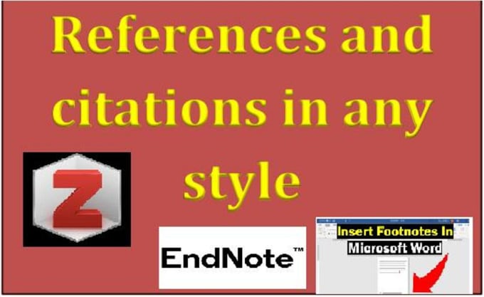 Gig Preview - Assist you in managing the references of research articles using zotero endnote