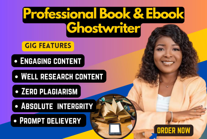 Gig Preview - Be your 30k ebook ghostwriter ,ebook writer, ghost writing, ghostwriter, kdp