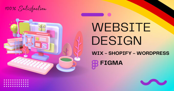 Gig Preview - Do website design or website mockup design figma design