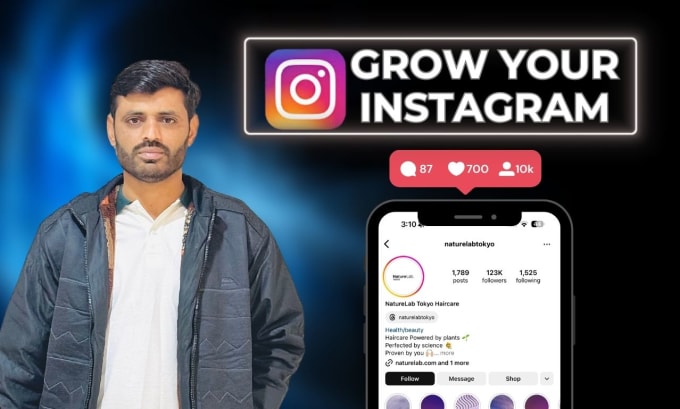 Gig Preview - Grow your instagram organically, instagram growth