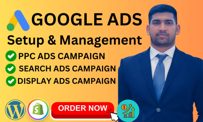 Gig Preview - Setup and manage your google ads adwords PPC campaigns