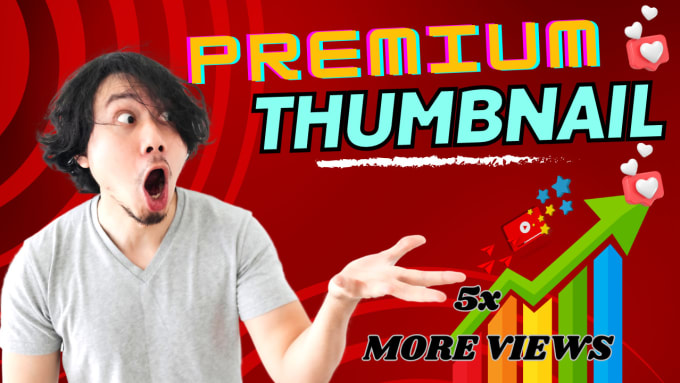 Gig Preview - Design attractive and premium eye catchy youtube thumbnails