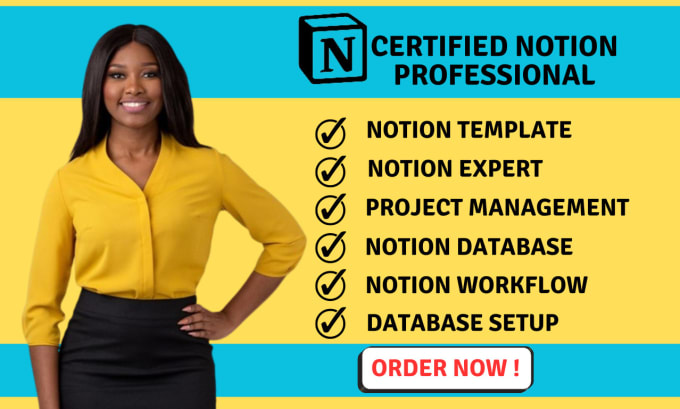 Gig Preview - Design notion template notion database notion virtual assistant as notion expert