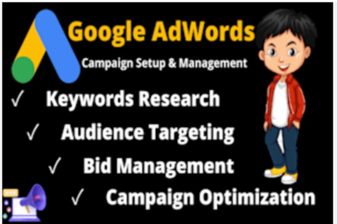 Gig Preview - Setup and optimize your google ads adwords PPC campaigns