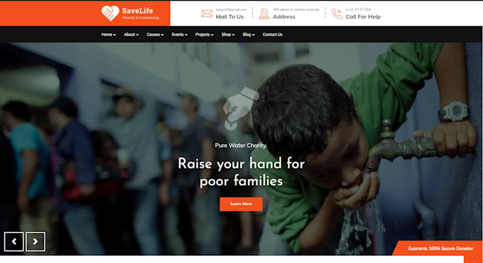 Gig Preview - Build nonprofit website, charity, ngo crowdfunding, donation, non profit website