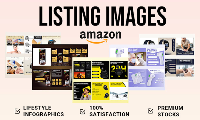 Gig Preview - Design amazon product infographic and lifestyle images