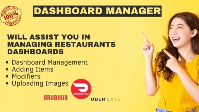 Gig Preview - Be your restaurant dashboard manager