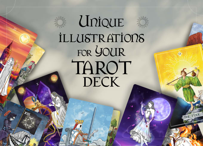 Gig Preview - Draw an illustration of a tarot card in any style