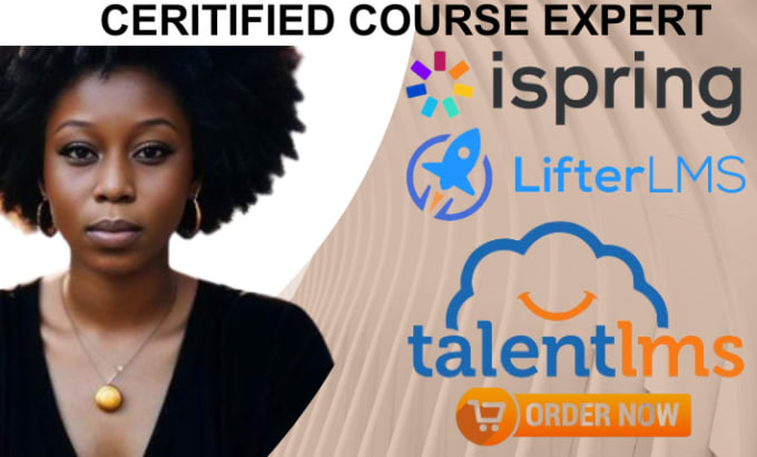 Gig Preview - Setup ispring talentlms lifterlms moodle h5p lectora blackboard learn