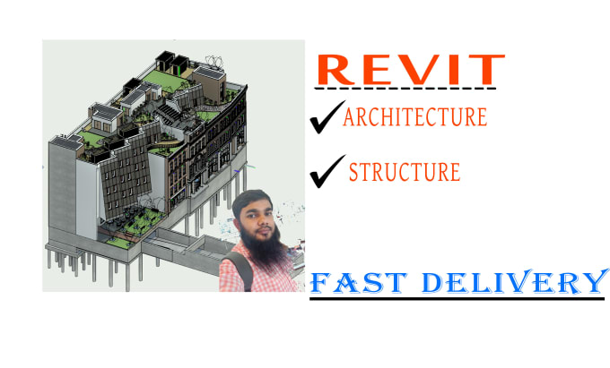 Gig Preview - Create a 3d bim model structural model in revit structures