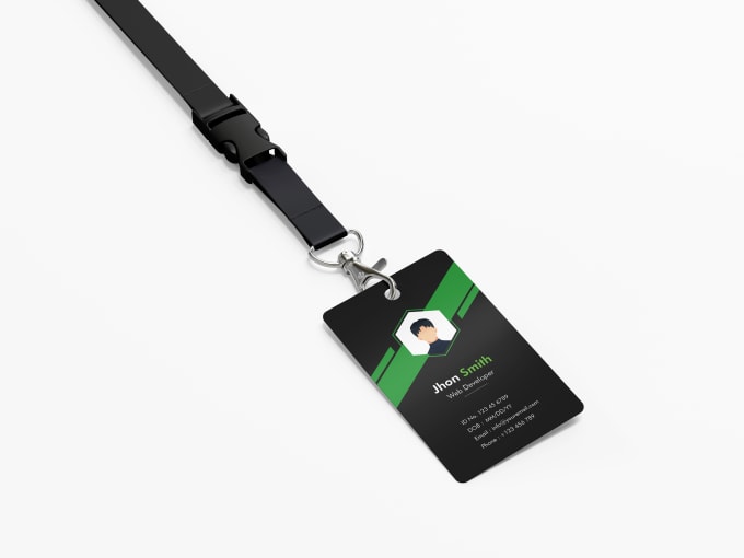 Gig Preview - Design id badge, press pass, name card, lanyard, office id badge