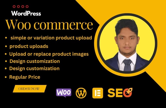 Gig Preview - Woocommerce products upload or content upload your