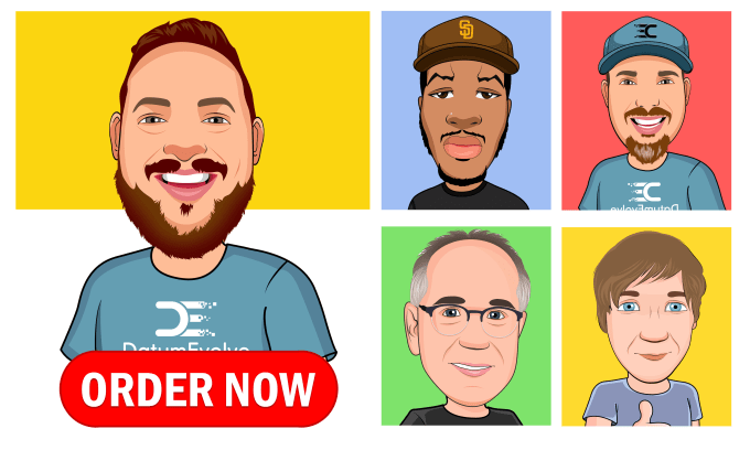 Gig Preview - Do premium cartoon portrait, cartoon avatar, caricature logo