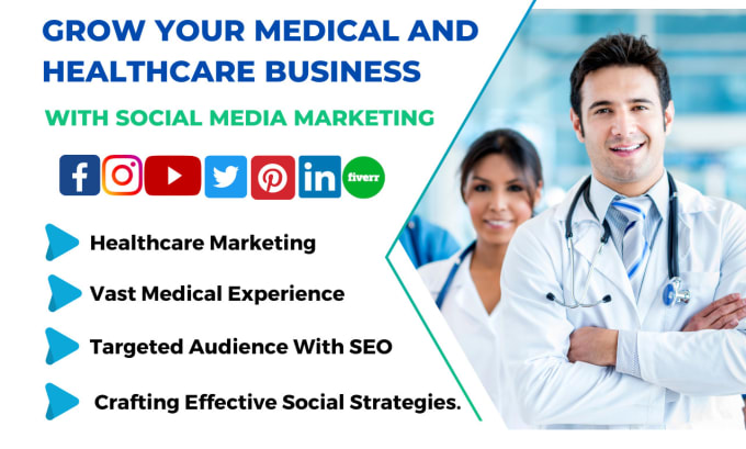 Gig Preview - Be social media marketing manager for your medical or healthcare business