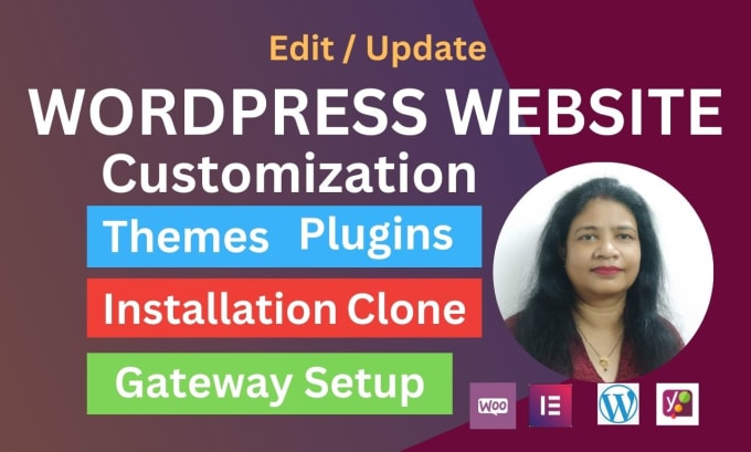 Gig Preview - Do install and customization your wordpress website