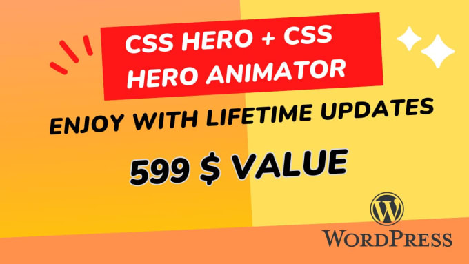 Bestseller - install CSS hero and CSS hero animator lifetime updates