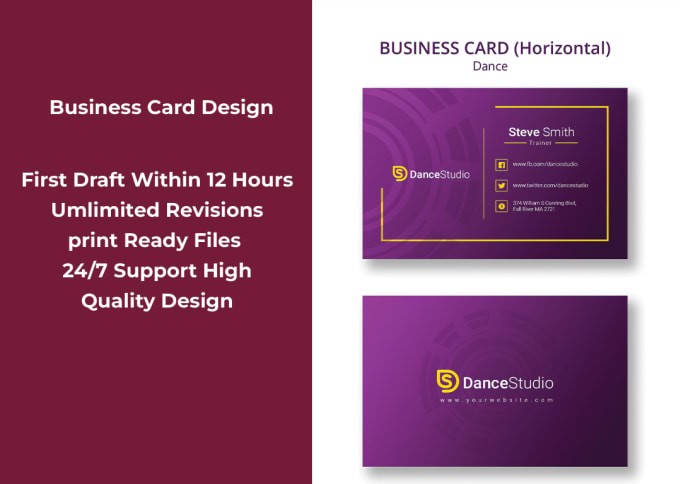 Gig Preview - Design creative business cards within 24 hours