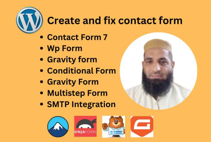 Gig Preview - Create or fix wordpress forms using gravity, ninja, wp forms, contact form 7