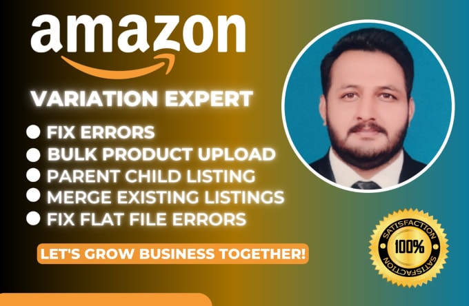 Bestseller - create amazon fba product listing or variation or fix error, amazon variation