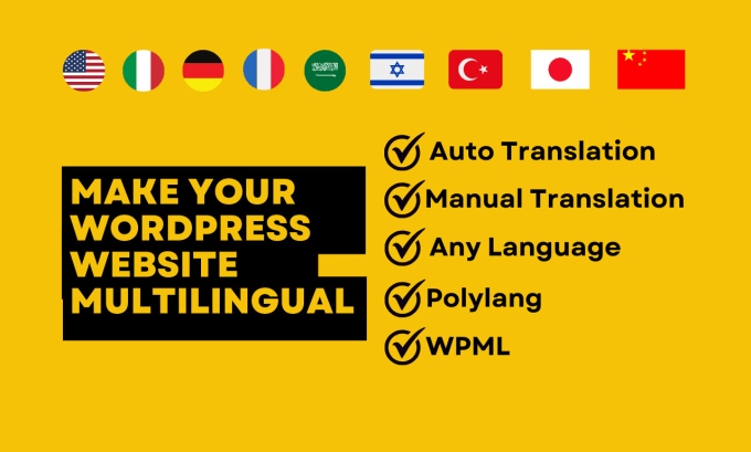 Gig Preview - Create or translate your multilingual website using polylang or wpml