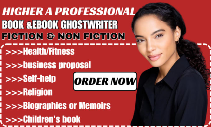 Gig Preview - Be your professional ebook writer, ghostwriter, for ebooks and kindle book