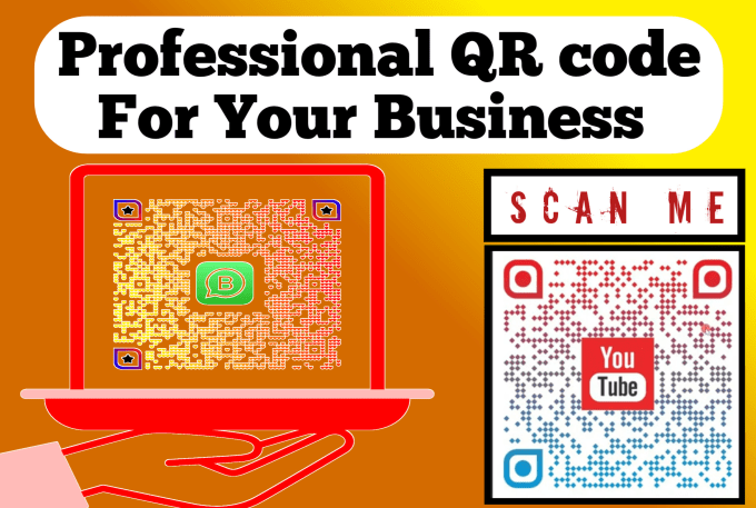 Gig Preview - Create professional looking qr code with your logo