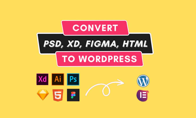 Gig Preview - Convert or clone figma to wordpress, PSD xd to wordpress , figma to elementor