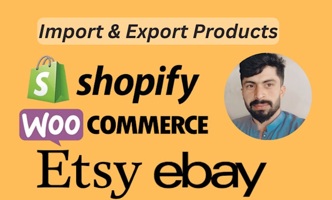 Gig Preview - List bulk import and export upload products on shopify, ebay, woocommerce, etsy