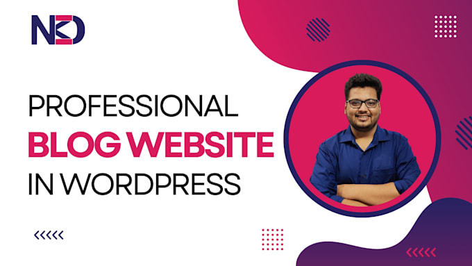 Gig Preview - Create a professional blog website in wordpress
