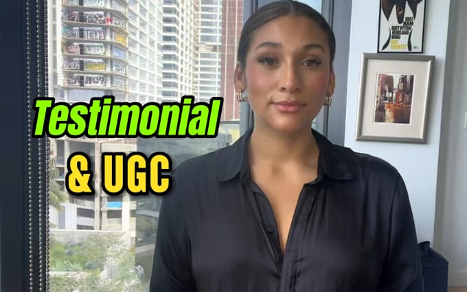 Gig Preview - Create ugc, spokesperson and tiktok video