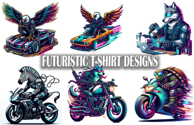 Gig Preview - Do cyberpunk, mascot t shirt design