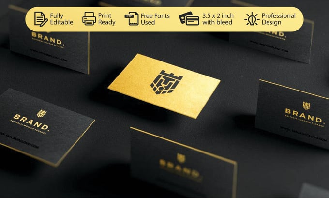 Gig Preview - Make luxury business card design with qr code