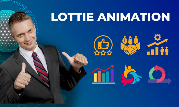 Bestseller - add lottie animation, json svg loop animation, for your wordpress website