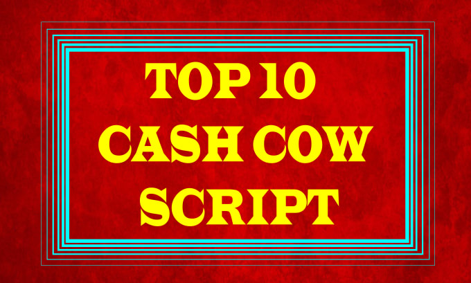 Gig Preview - Write top 10 cash cow script for your youtube channel