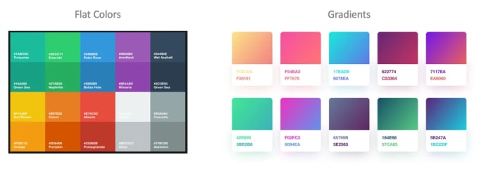 Gig Preview - Create an exclusive color palette for the brand or website