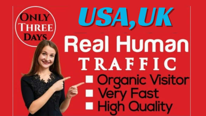 Gig Preview - Organic website traffic to increase sales UK,USA