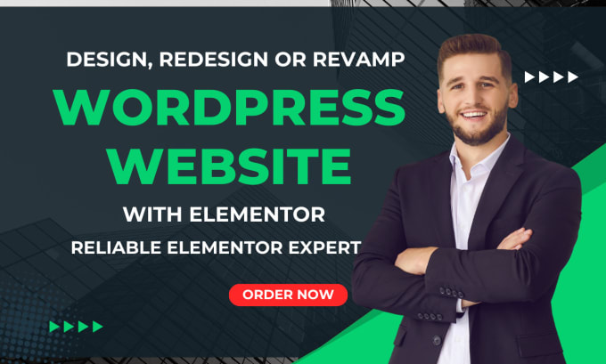 Gig Preview - Design, redesign, revamp wordpress website, landing page as elementor  expert