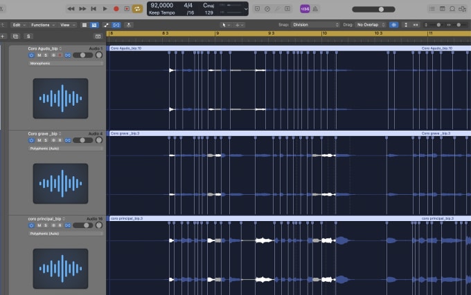 Gig Preview - Manually edit, align and tune your vocals with melodyne