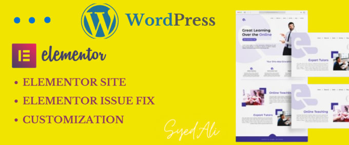 Gig Preview - Create elementor wordpress site and fix issues