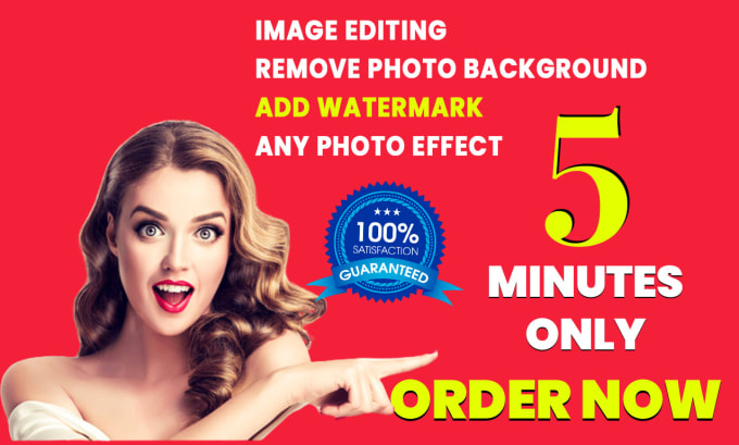 Gig Preview - Image editing remove photo background add watermark effect in 1 hour