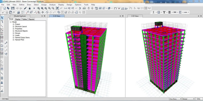 Gig Preview - Do structural analysis and design by using etabs,safe,cype