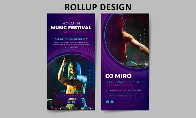 Gig Preview - Do professional rollup designs