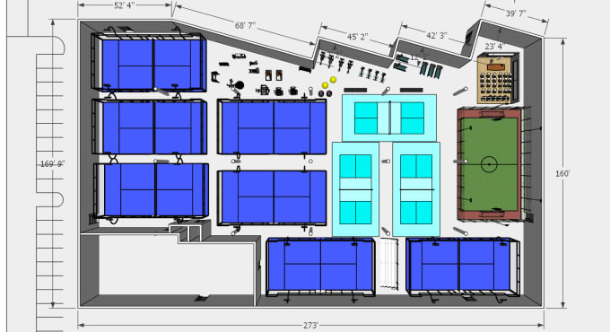 Gig Preview - 3d floor plan in sketchup