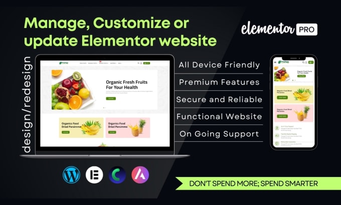 Bestseller - customize wordpress crocoblock elementor website, manage or update website