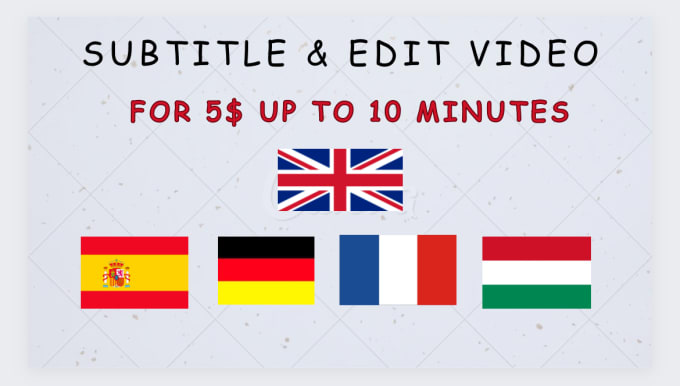 Bestseller - translate and add subtitles in english, spanish and french to your video