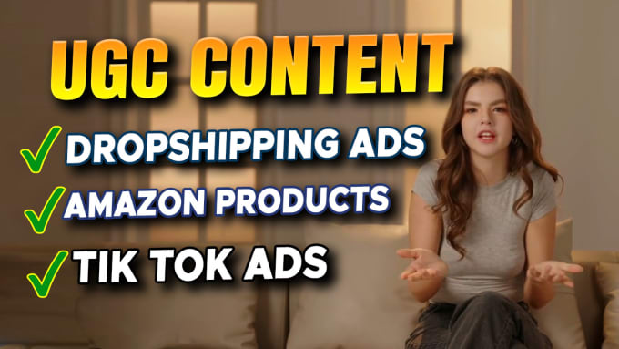 Bestseller - create ugc ads, tik tok ugc, products ugc and shopify ads