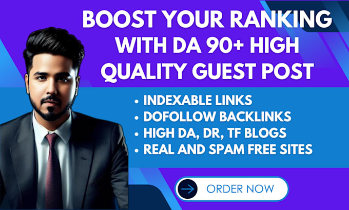 Gig Preview - Do SEO guest post dofollow high quality backlinks on high traffic site