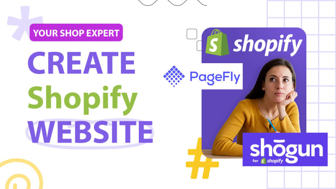 Gig Preview - Create shopify website, store setup or theme customisation