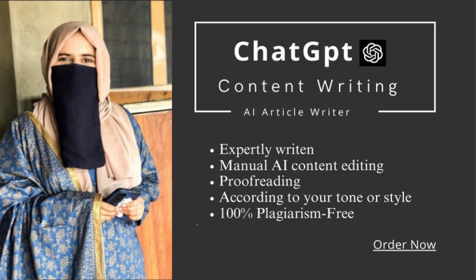 Gig Preview - Be your chat gpt article writer with SEO optimization