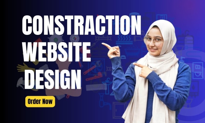 Gig Preview - Build construction and plumbing wordpress website design